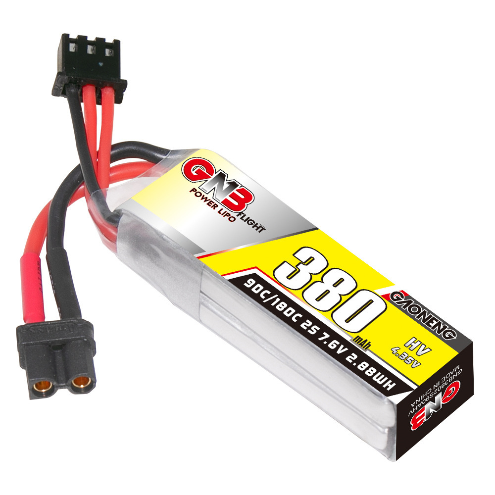 GNB 2S 7.6V 380mAh 90C/180C Li - Drone Battery Plate recension och pris